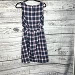 Hot Topic  Pink & Blue Plaid Dark Academia Side Cutout Skater Dress M Photo 3