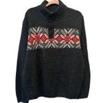 Oscar de la Renta Oversized 3/4 Button Pullover Oversized Fisherman Sweater XL Photo 8