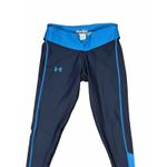 Under Armour  WOMEN'S COLDGEAR COMPRESSION‎ LEGGINGS BLACK/BLUE SIZE SM Photo 2