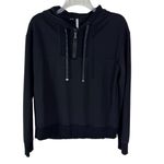 Travis Mathew Women's Friday Pointe 1/2 Zip Hoodie Black Size S Photo 3