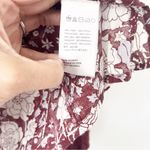 Cleobella  Rafia Floral Lace Blouse size in Maroon Photo 6