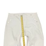 Loft Curvy High Waist Sandal Flare Off White Jeans 31/12 Petite Buttons Nautical Photo 4