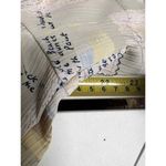 Allison Daley AOF 10 10p petite large button up Blouse shirt tan beach Photo 4