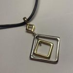 CHAPS Signed  Costume Necklace - Black & Two Tone Photo 1