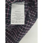 Wrangler  Western Shirt Womens Medium Black Pink Cross Stitch Embroidered Snap Photo 9