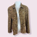 Vintage Briggs New York cheetah/ leopard Shacket Brown Photo 3