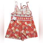 O'Neill  vibrant cottagecore boho beachy SoCal surfer relaxed short romper NWT S Photo 3