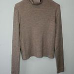 Thakoon Open Back Turtleneck Oatmeal Wool Sweater Womens Size Small Photo 0