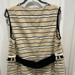 Beatrice.B Anthropologie Striped Tassel Embroidered Vest Sz XL US 10 Black Photo 9