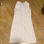 Haley and the hound Casual Pink Sheath Midi Dress with V Photo 5
