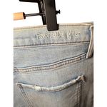 NWT Favorite Daughter Womens 34 Light Wash Straight Leg High Rise Distressed Blue Photo 4