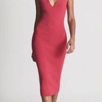 Reiss ππ Dakota Sweetheart Neck Knitted Bodycon Dress ~ Pink Medium M Photo 0