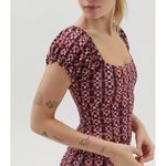 Urban Outfitters  sz M Womens Multicolor Geo Print Bodycon Babydoll Mini Dress Photo 3