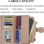 RFID Blocking Large Capacity Luxury Waxed Genuine Leather Clutch Wallet Multi Card Organizer Photo 6