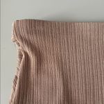 Naked Wardrobe Ribbed Ruched Bodycon Skirt Beige Size Large Photo 2