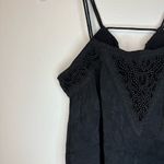 Urban Outfitters  Ecote Cami Top Black Floral Bead Tassel Women’s Sz S Y2K Photo 3