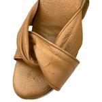 *Vintage 70's Platform Heels Womens Size 7 Disco Dance Cork Tan Strappy Sandals Photo 11