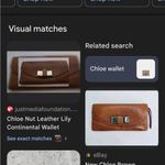 Chloé Chloe Nut Leather Lily Continental Wallet Photo 3