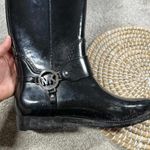 MICHAEL Michael Kors Women's Fulton Tall Harness Rain Boots in Black Size 8 Photo 12