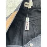 Madewell Button Fly High rise Low-Slung Straight Leg Jeans Black Kent Wash Sz 25 Photo 11