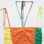 ZARA Linen Blend Knit Mini Halter Lightweight Dress Photo 3