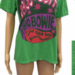 David Bowie Space Oddity Wild Eyed Boy From Freedom Graphic Tee Medium Green Photo 0