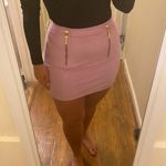 EXPRESS Purple Button Detail Skirt Photo 0