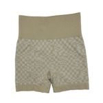SD x WFA Beige Tan Cream Khaki Compression Style Athletic Shorts Small White Photo 0