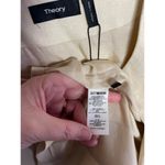 Theory  Womens Cropped Jacket Size 12 Light Linen Luxe Beige NWT Photo 9