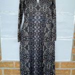 Free People  Cabaret Long Sleeve Maxi Dress Dark Combo XS Photo 6