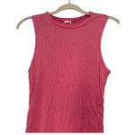 Garage  Pink Side Scrunch Body con tank top mini dress // size small Photo 3