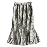 Milano silver satin A line skirt with pleated hem Black Size 8 Photo 12