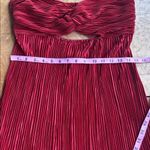 Hello Molly LIVING UPTOWN PLISSE STRAPLESS MINI DRESS RED size 10 Photo 13