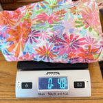 White Cross Colorful Floral Scrub Top No Size Tag (Small?) Nurse Medical Vet Pink Photo 6