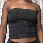 Out From Under UO Black parkly tube top/crop top  Photo 0