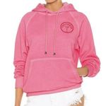 Retrofête Retrofete Vanessa Hoodie Size Small Hot Pink Logo NWT Oversized Fit Pocket Photo 1