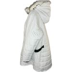 Susan Graver Water Resistant Quilted Puffer Jacket with Hood Thistle White 2X Photo 12