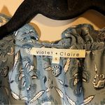 Violet+Claire ✨  Women’s Blue Floral Blouse Small Photo 3