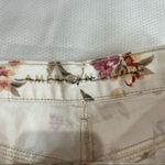 American Eagle White Romantic Floral Cuffed Hem Pleated Waist Shorts Photo 2