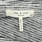 Rag and Bone  Hudson Striped Long Sleeve Crew Neck Tunic Top Women's Small Gray Photo 4