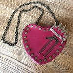 Disney Descendants Evie Heart Purse Red Cross body Chain Strap Photo 11
