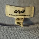 Aerie Light Blue Off-the-Shoulder Sweater Photo 3