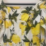 English Factory Lemon Puff Sleeves Mini Dress Size Medium Cotton Photo 7