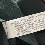 ZARA  | Hunter Green Lounge Inspired Blouse Sz L Photo 9