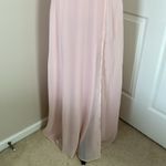 Birdy Grey  Violet Bridesmaid Dress Pale Blush Pink Chiffon Long Length Size S Photo 3