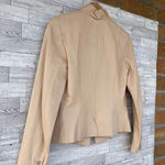 Max Mara leather jacket ruffle collar size 4 Photo 5