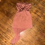 EXPRESS resort wear XS silky strapless asymmetrical dress Photo 2