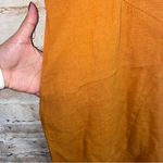 Lintico Cap Sleeve Linen Dress Size Medium NEW Orange Photo 3
