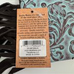 Justin Boots Justin Women Tooled Sunflower Pattern Turquoise Western Rodeo Small Crossbody Photo 8