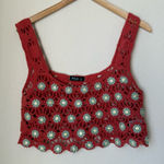 Love j Julia by  Crochet Floral Crop Top Size M Photo 0